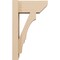 Ekena Millwork 6-in W x 12-in D x 20-in H Balboa Slat Rough Cedar Woodgrain TimberThane Outlooker, Primed Tan OUTUR060X12X20BOA24RCPR - alternate 5